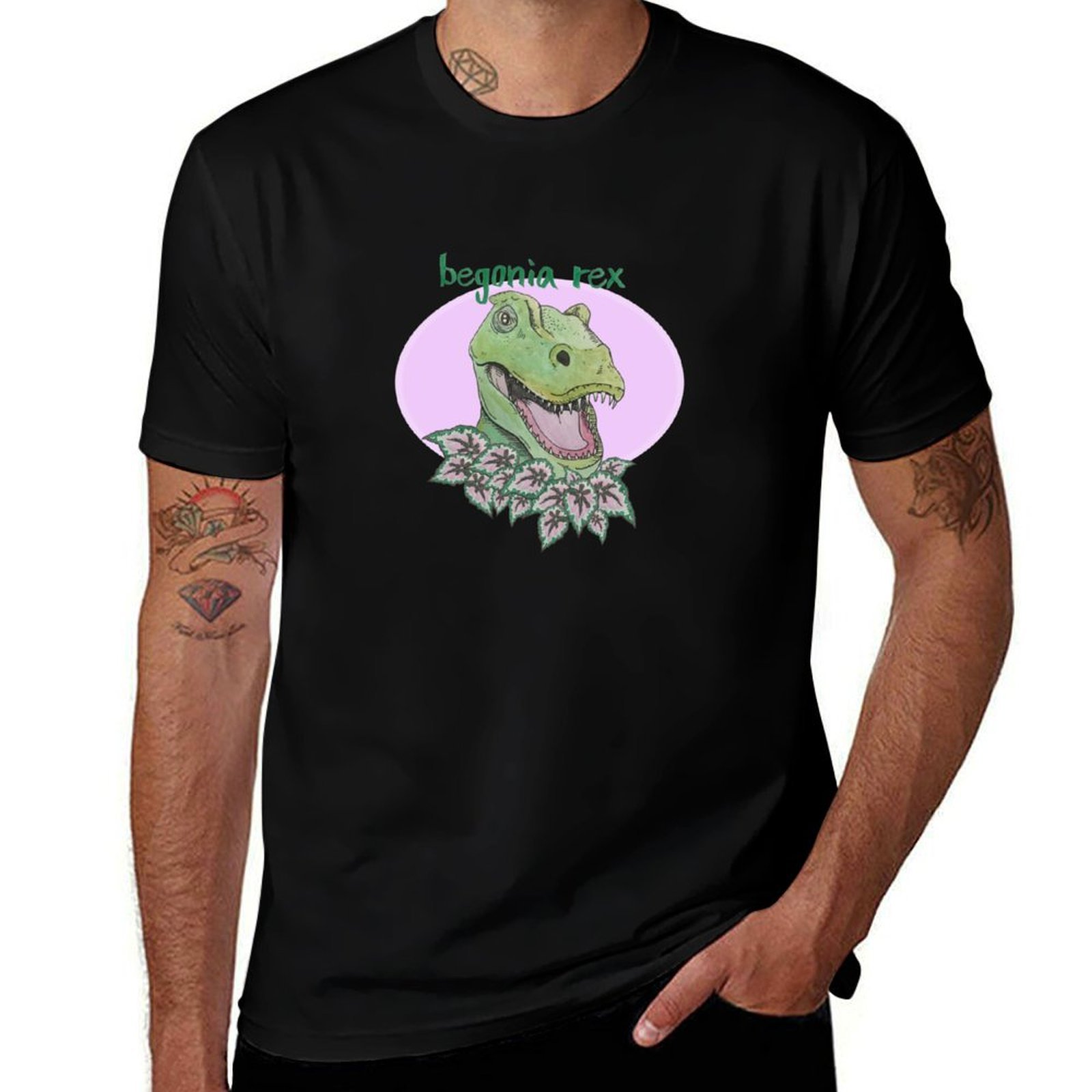 Begonia Rex - T rex begonia (pink) Kaos Olahraga